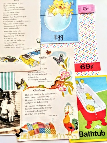 Vintage Ephemera Paper Lot Child Themed For Crafts Junk Journals Collage