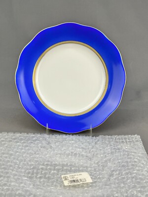 New Herend Silk Ribbon Cobalt Blue Dessert Plate 8 1/4'' CB8---20520 10 Available