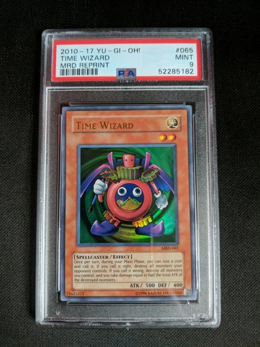 時の魔術師 Time Wizard NM-MINT PSA8 🔥 YUGIOH • TIME WIZARD • SUPER RARE • STP1-EN008 • SPEED