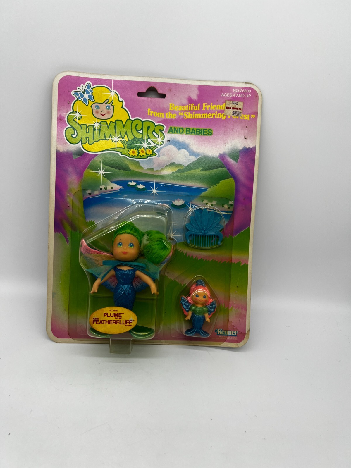Vintage 1986 Kenner Shimmers Sea Wees Plum Baby Featherfluff