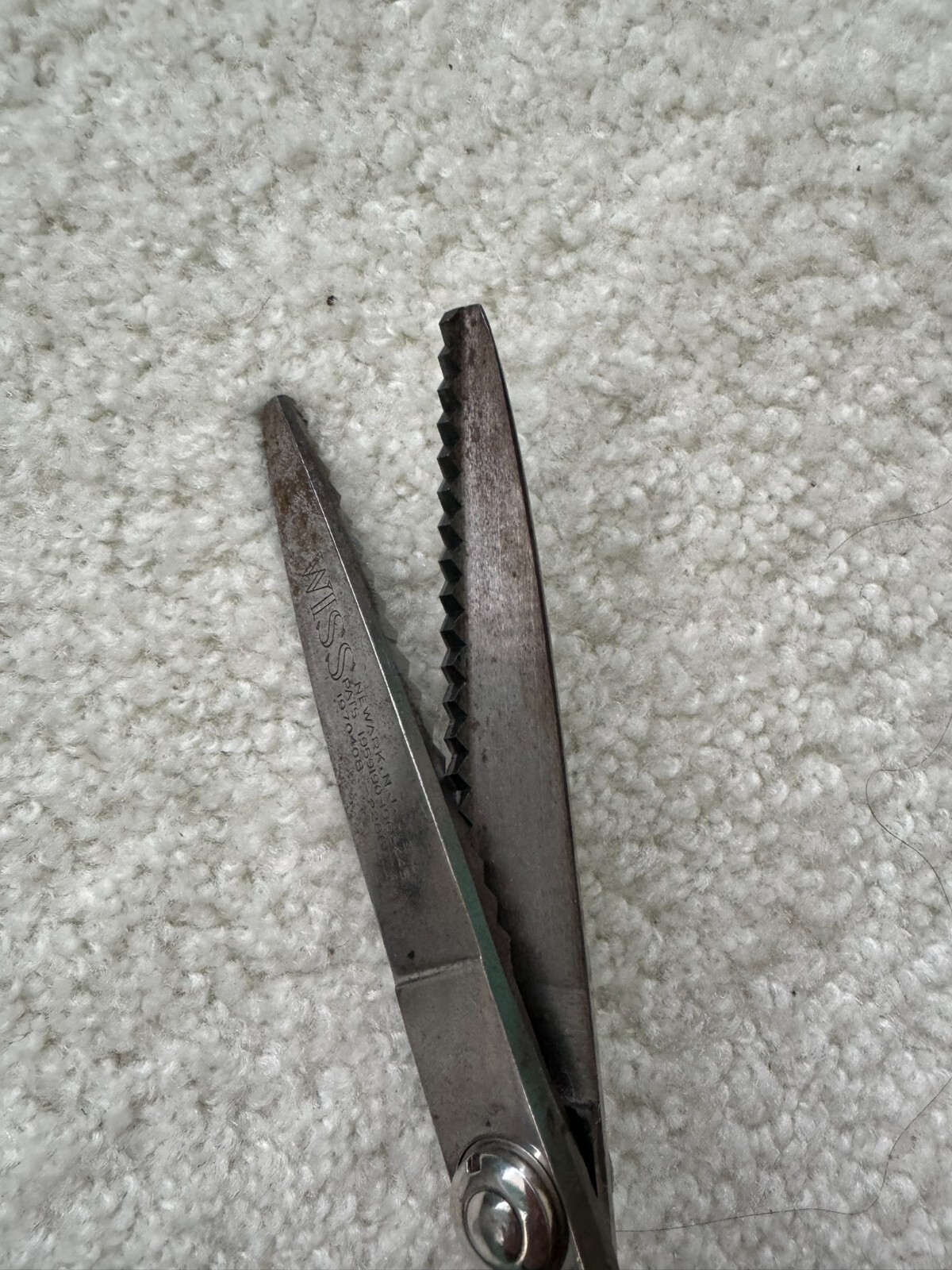 Vintage Wiss Pinking Scissors / Shears Newark N.J. Tailor's & Dressmaker's 9