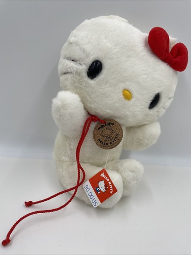 Sanrio Hello Kitty Plush 1976 Vintage New With Original Tags Sanrio Hello Kitty Plush 1976 Vintage New With Original Tags