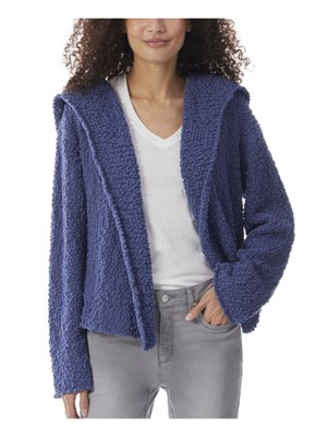 

JONES NEW YORK Женский Синий Кардиган с Длинным Рукавом и Открытым Передом