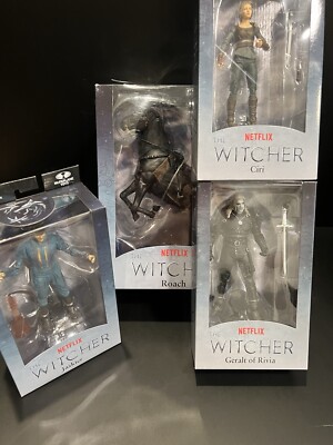 McFarlane Netflix Season 2 The Witcher Horse ROACH & Ciri, Jaskier, & Geralt Lot