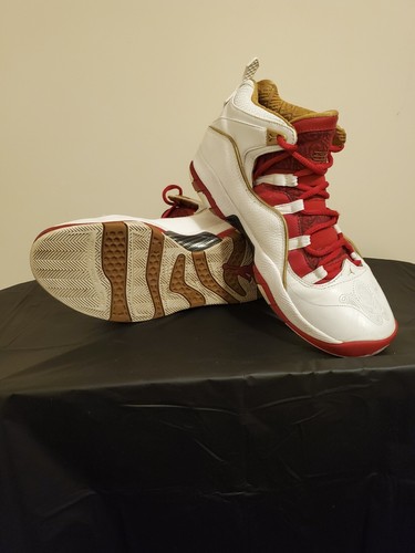 Nike Air JORDAN Olympia 323096-171 Mens Sz 9.5 White Metallic Gold Varsity Red