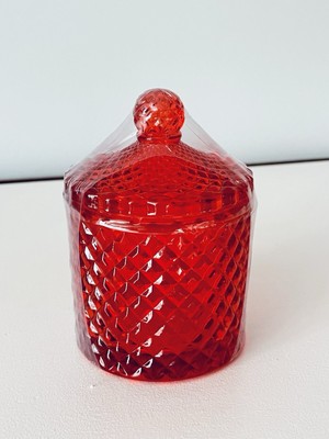 Target Bullseye Playground Valentine s Day Red Glass Jar Candy Dish