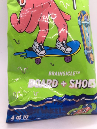 Hot Wheels Skate Wacky Pack Board + Shoes Fingerboard New Sealed In Package