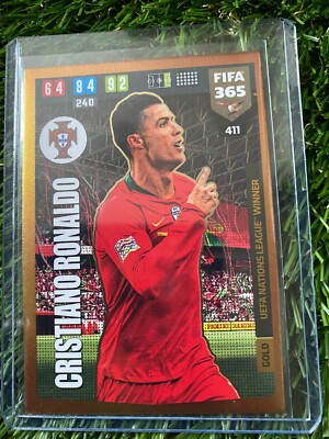 CRISTIANO RONALDO 2020 PANINI FIFA 365 GOLD NATIONS LEAGUE WINNER#411