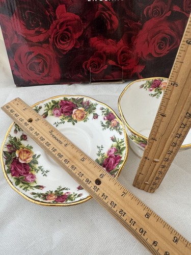 Royal Albert Doulton Old Country Roses  Avon Coffee Tea Cup And Saucer Trio Uk