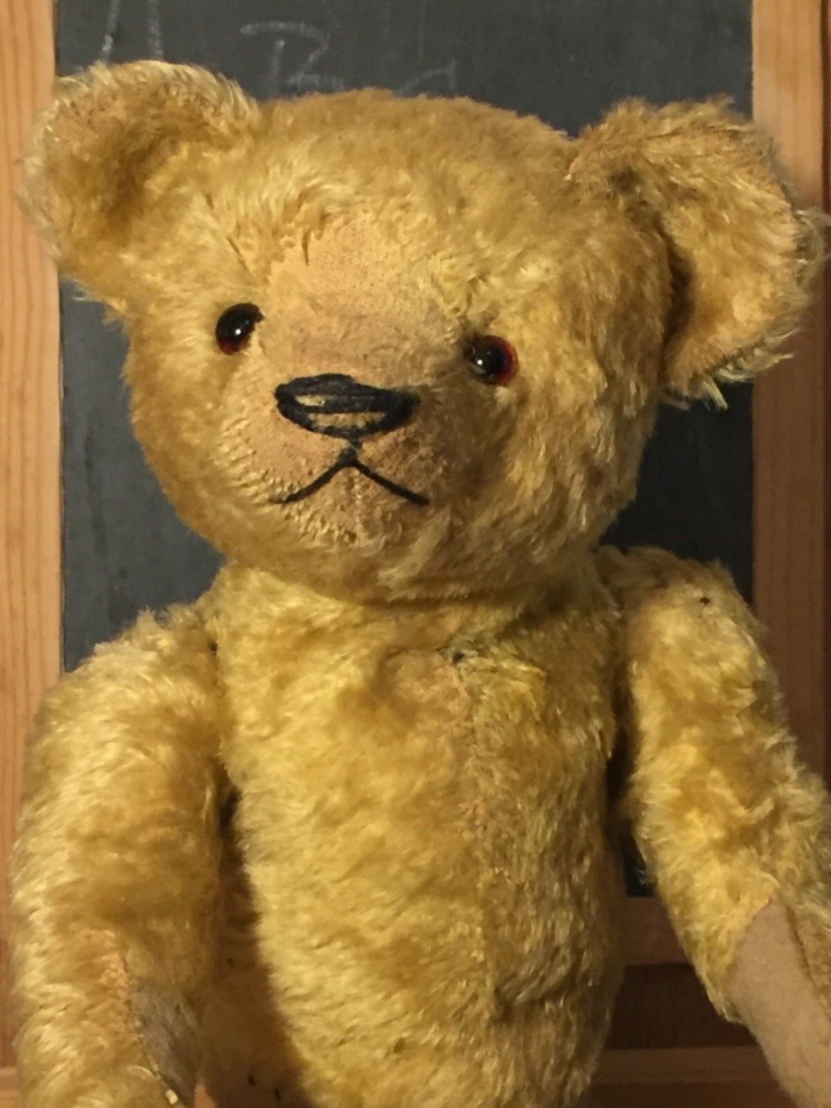 16” OOAK ARTIST BEARDSLEY BEARS “TEDDY” ANTIQUE STYLE AMERICAN STICK TEDDY BEAR