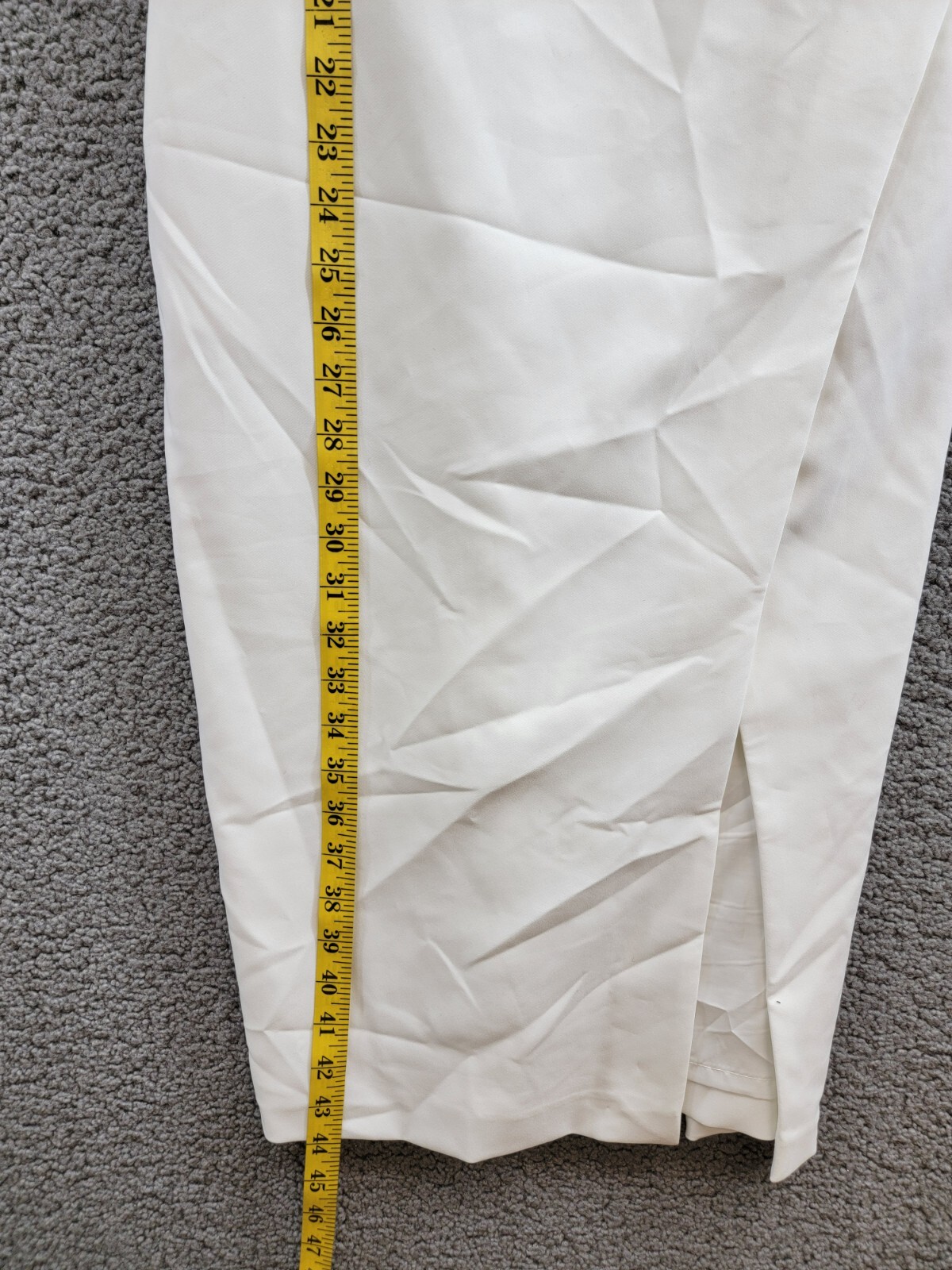 Liv Foster Embellished Twill Halter Midi Dress Women's 6 Ivory Back Zip Closure - Picture 8 of 18