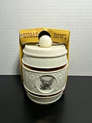 Early American Cracker Barrel Sugar Bowl