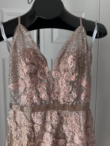 Jovani Dusty Rose Mother of the Bride/Groom Dress Size 10 Alterations Excellent