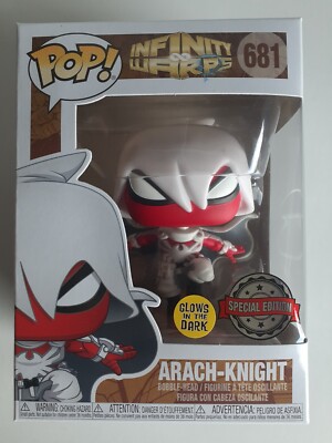 Funko ARACH-KNIGHT Marvel Infinity Warps No: 681 Glow In The Dark Pop Vinyl!