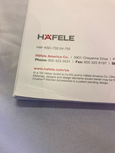 2017 Hafele Kitchen Solutions Catalog
