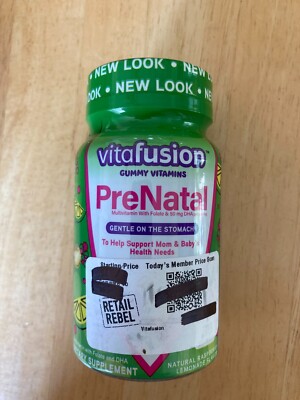 Vitafusion PreNatal Multivitamin Gummies - Raspberry Lemonade Gummy Vitamin