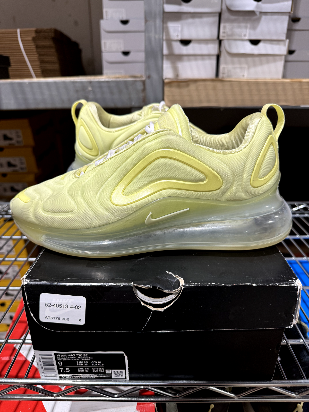 luminous green nike air max