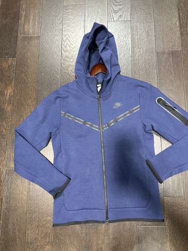 blue nike zip hoodie