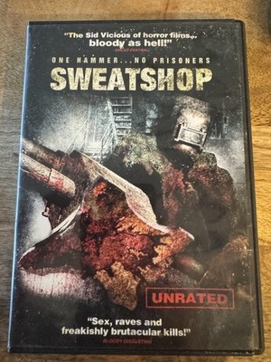 Sweatshop DVD Unrated Horror Movie Brutal Gore Region 1 Rave Party Slasher