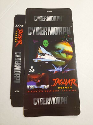 CYBERMORPH Atari Jaguar EMPTY Display Box New NEVER FOLDED OR USED J9000