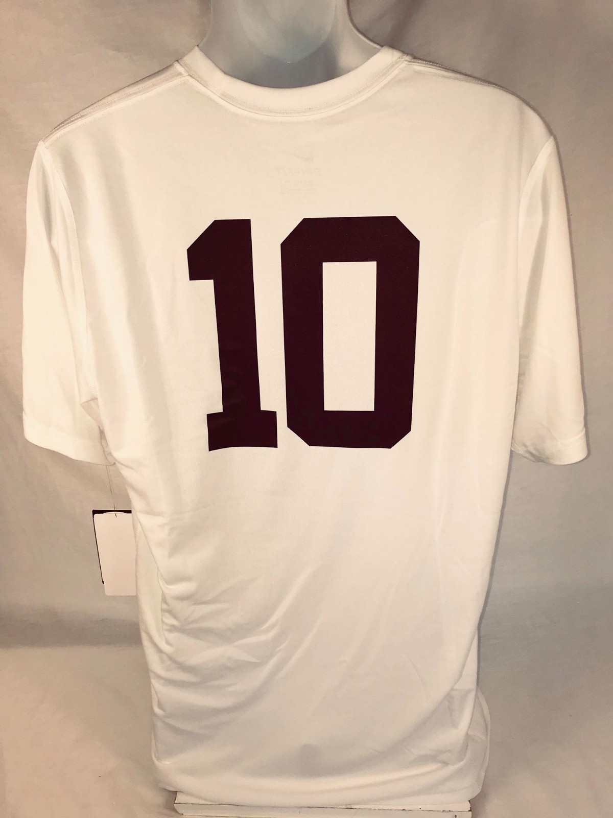 LSU   Nike Dri-Fit  #10   SS T-Shirt Size:  Large