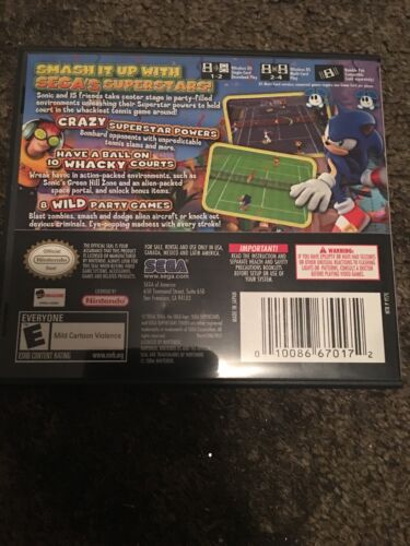 Sega Superstar Tennis Sonic (Nintendo DS) Complete / Tested Sega Superstar Tennis Sonic (Nintendo DS) Complete / Tested
