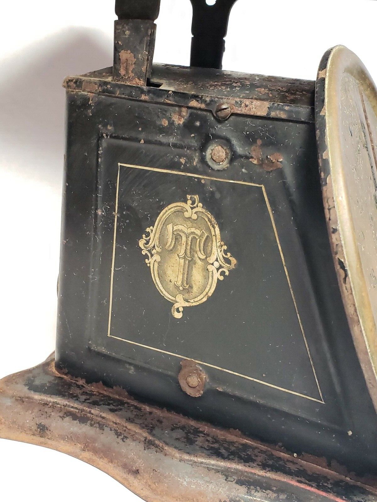 Antique Country Store Triner Brass Face Dial Scale Postal Grocery Kitchen 24