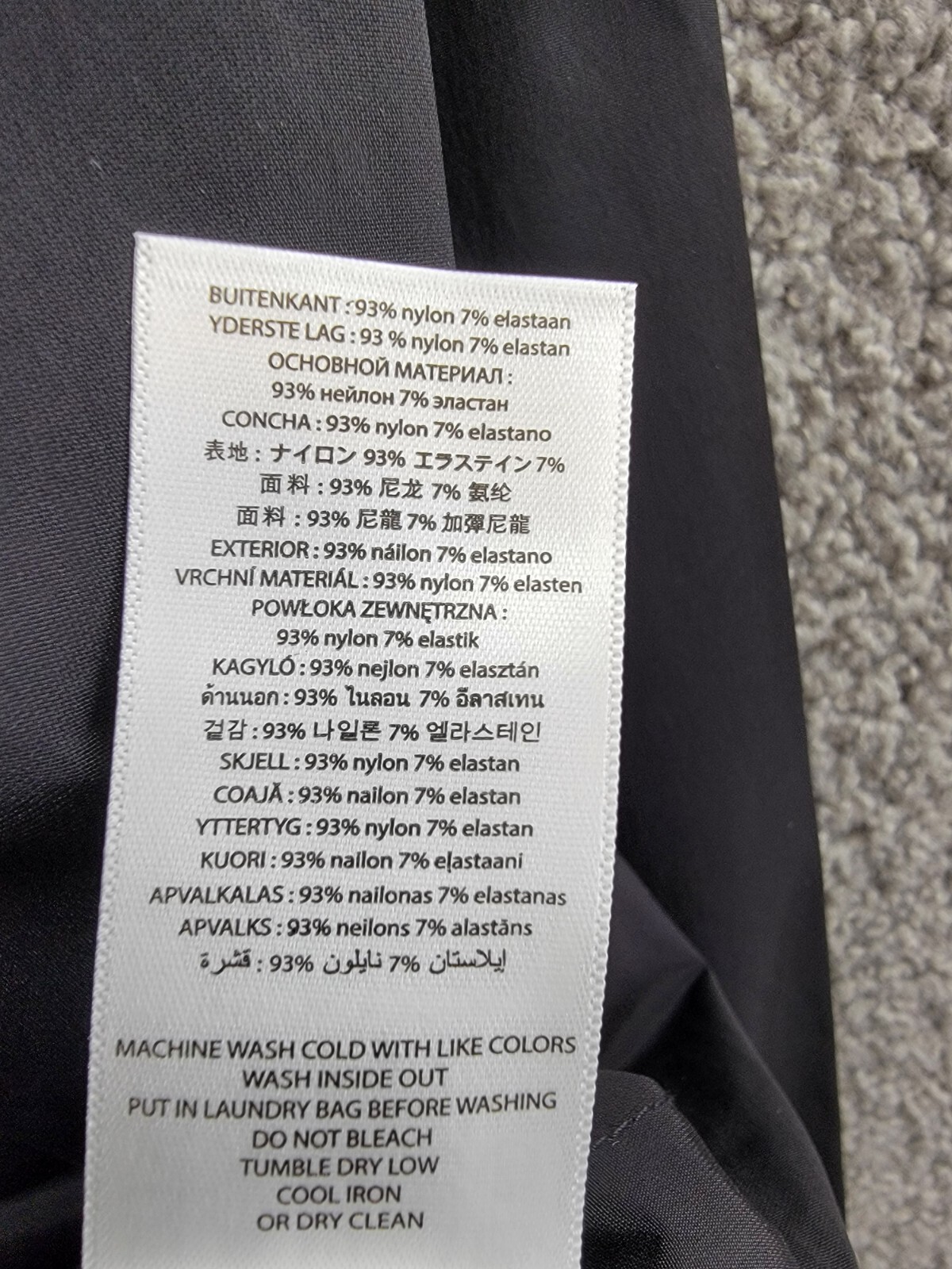 Michael Kors Snap-Front Nylon Shirt Jacket Men's XS Black Pockets Long Sleeve - Picture 14 of 17