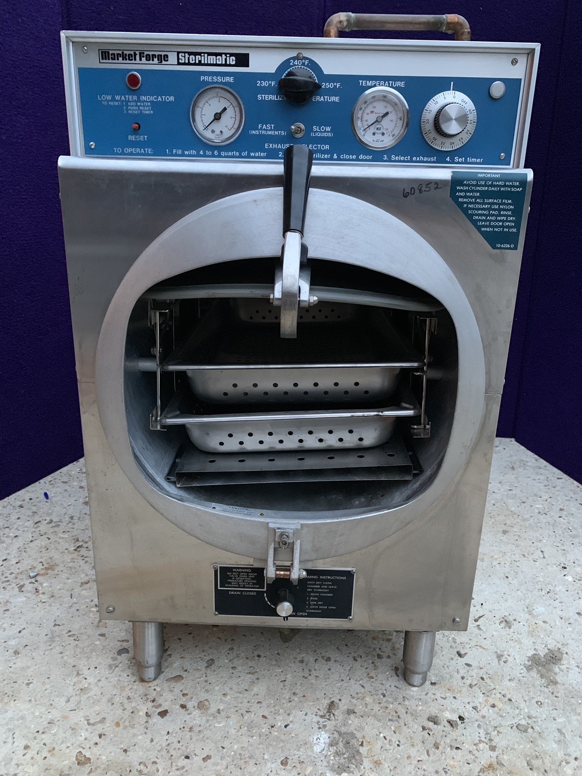 Market Forge Sterilmatic Analog Sterilizer - Model: STM-EL
