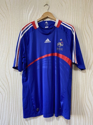 FRANCE 2007 2008 HOME FOOTBALL SHIRT SOCCER JERSEY ADIDAS