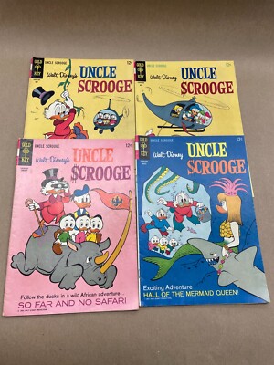 Walt Disney's Comics Uncle Scrooge Random Lot of 4