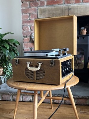 Vintage Goodsell School Mono Record Player Lenco Goldring GL69 Turntable Working