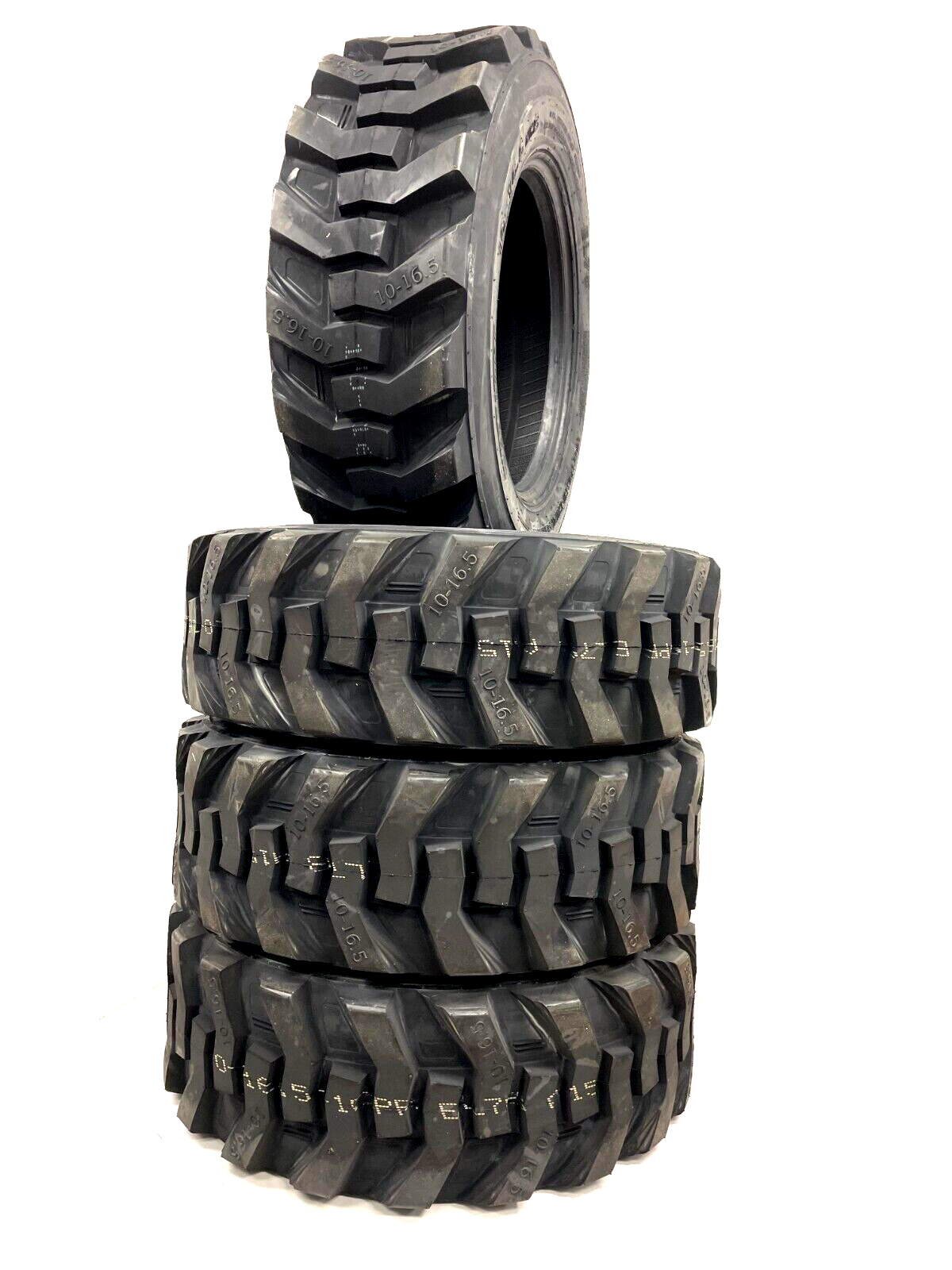 (4) 10X16.5  Skid Steer Tires 10-16.5 Fits Bobcat Loaders 10 16.5 HD 10-16.5