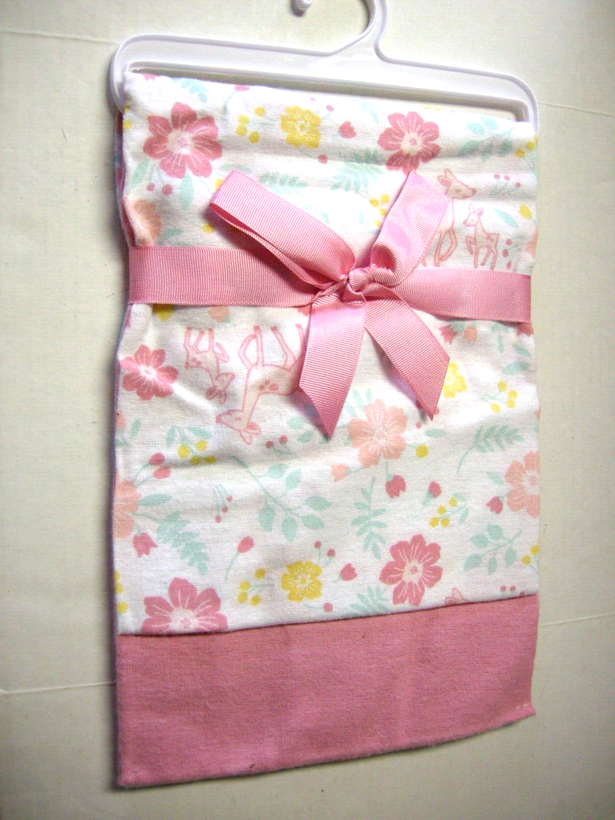 By Bon Bebe, Cotton, 28" X 28", Floral Design, Pink, Brand New