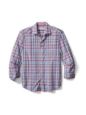 

TOMMY BAHAMA Мужская синяя клетчатая рубашка с длинным рукавом на пуговицах Повседневная рубашка, Синий, ST325588