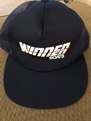 NOS Vintage 80 s 90 s Winner Boats Truckers Cap Hat Promo Bass