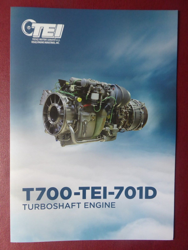 2023 Depliant Tei Tusas Engine T700-Tei-701d Turboshaft Engine T70 Helicopter