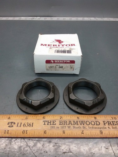 2/PACK Genuine Meritor 1227-D-940 Pinion Nuts 1227-T-306