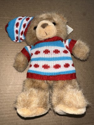 VINTAGE RUSS Bear of the Month JANUARY TEDDY BEAR 10'' Plush STUFFED ANIMAL NWT