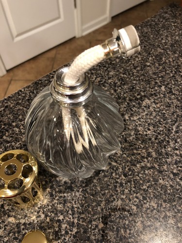 Lampe Berger Paris Crystal Scent Lamp Gold Tone Top