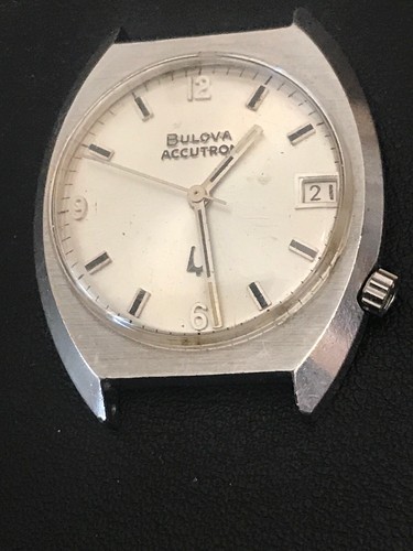Bulova Accutron 218 Mens Stainless Steel For Repair Or Restoration