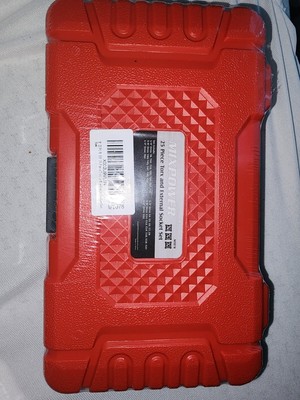 MIXPOWER 25 Piece Torx Bit Socket and Female External Socket Set 13 Star Socket