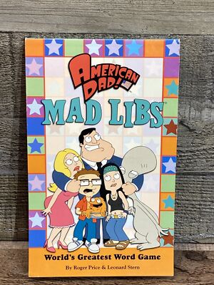Rare 2007 American Dad Show Mad Libs Activity Fun Book FOX By Price & Stern NEW