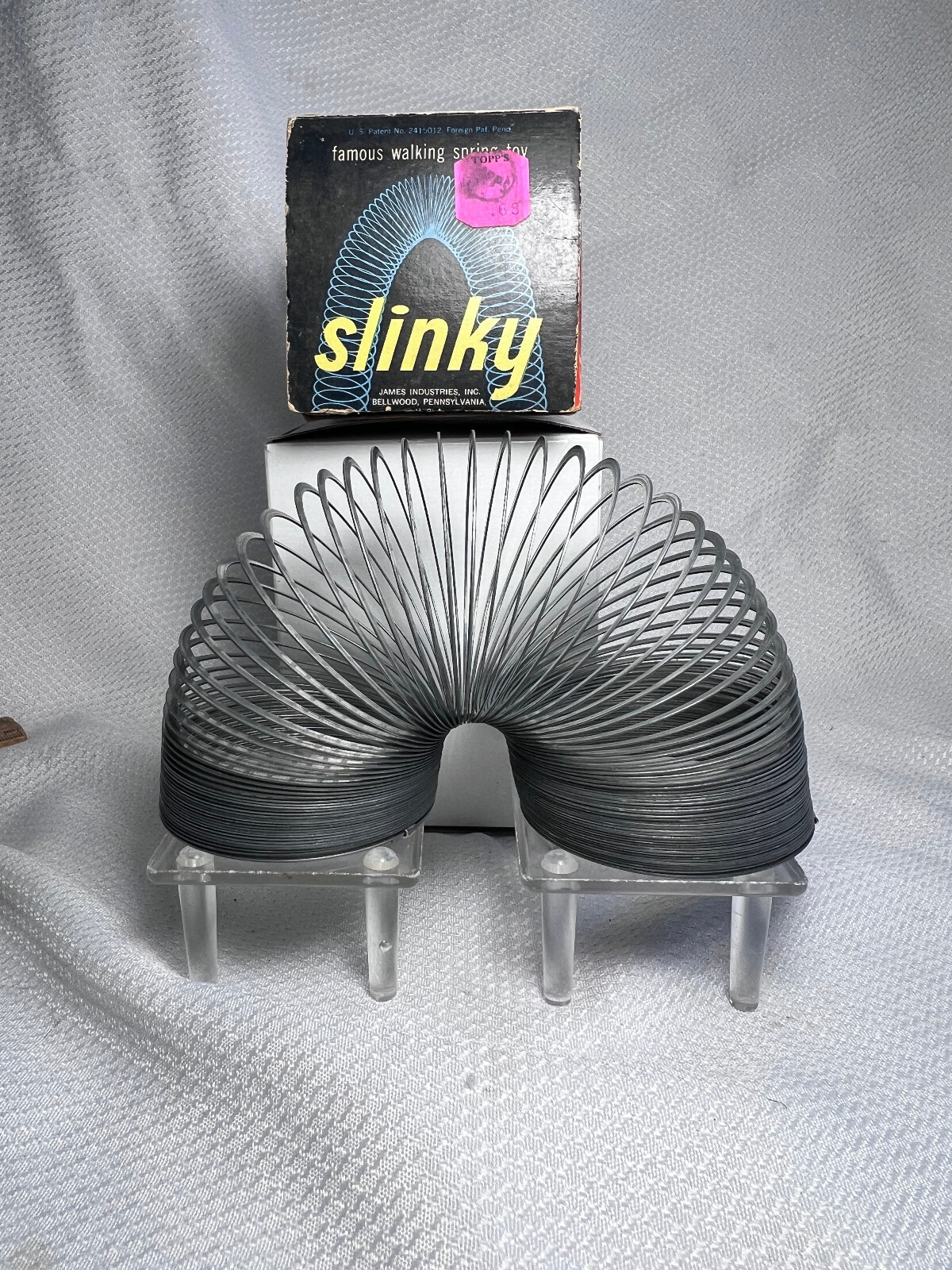 Vtg Metal Slinky Famous Walking Spring Toy James Industries