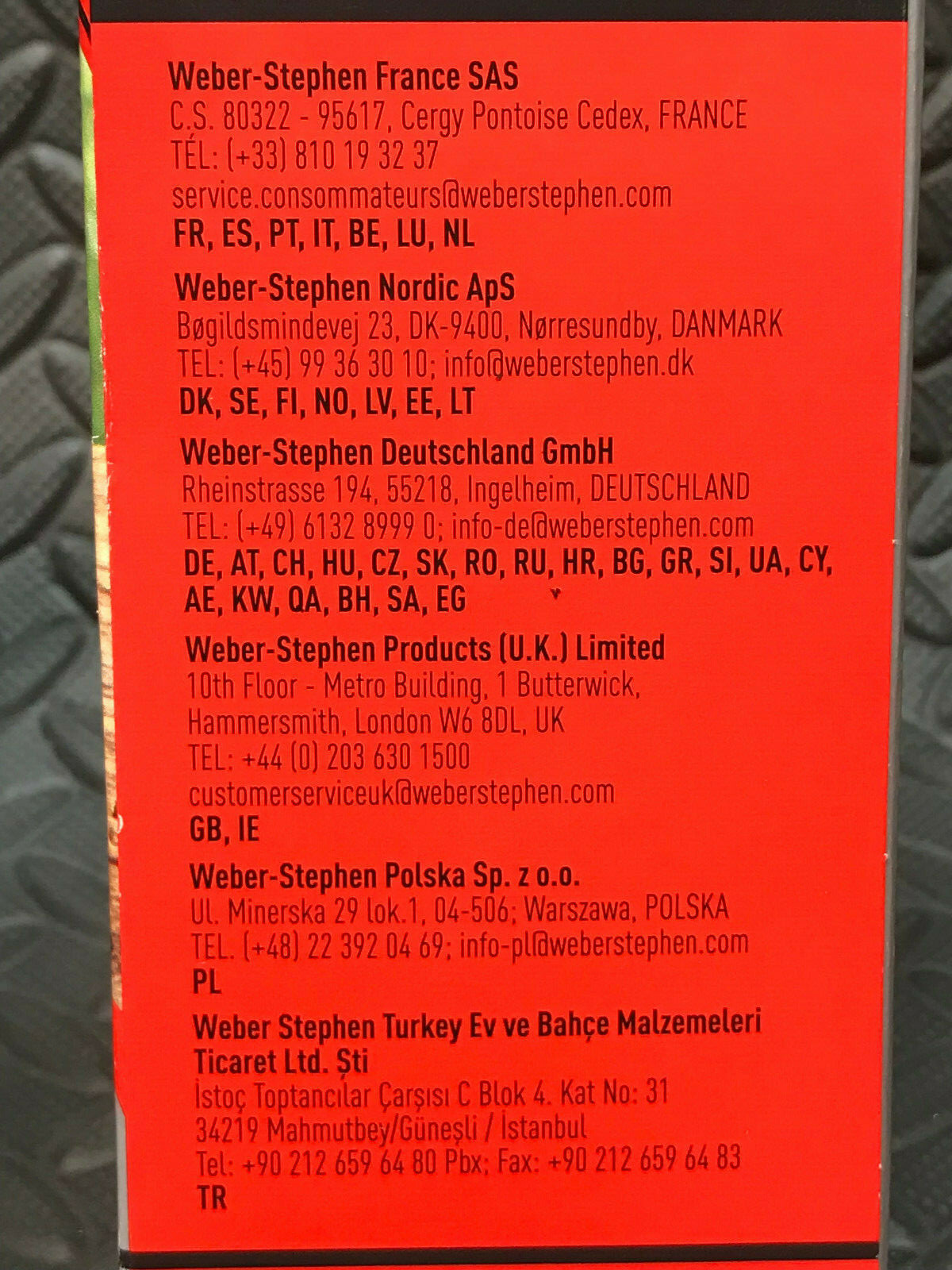 Weber BBQ Grill Replacement Caster Wheel Insert - Spirit, Genesis Silver & Gold