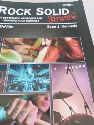 ''Camp Jam: Rock Solid: DRUMS'' MUSIC BOOK/CD-LEARNING ROCK DRUMSET- trade Paperba