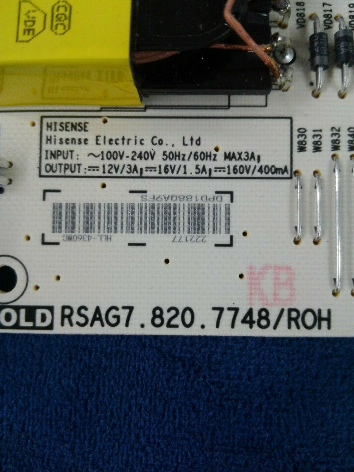 SHARP LC-55Q620U RSAG7.820.7918/ROH RSAG7.820.7748/ROH MAIN & PWR BOX15