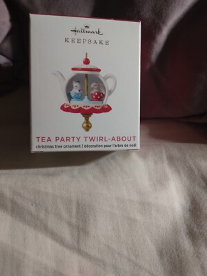 TeaParty Twirl About Miniature Mice Teapot 2020 Hallmark Mini Keepsake Ornament