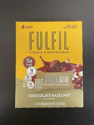 Fulfil Vitamin 15g Protein Bar Chocolate Hazelnut - 4 Bar Boxes