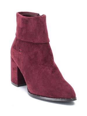 

GC SHOES Женские бордовые ботильоны Essie на блочном каблуке с манжетами и заклепками, размер 7,5, Burgundy, ESSIE